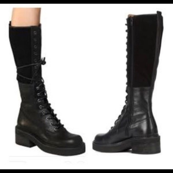See By Chloe Shoes - See By Chloe Katerina Leather Combat Boots
